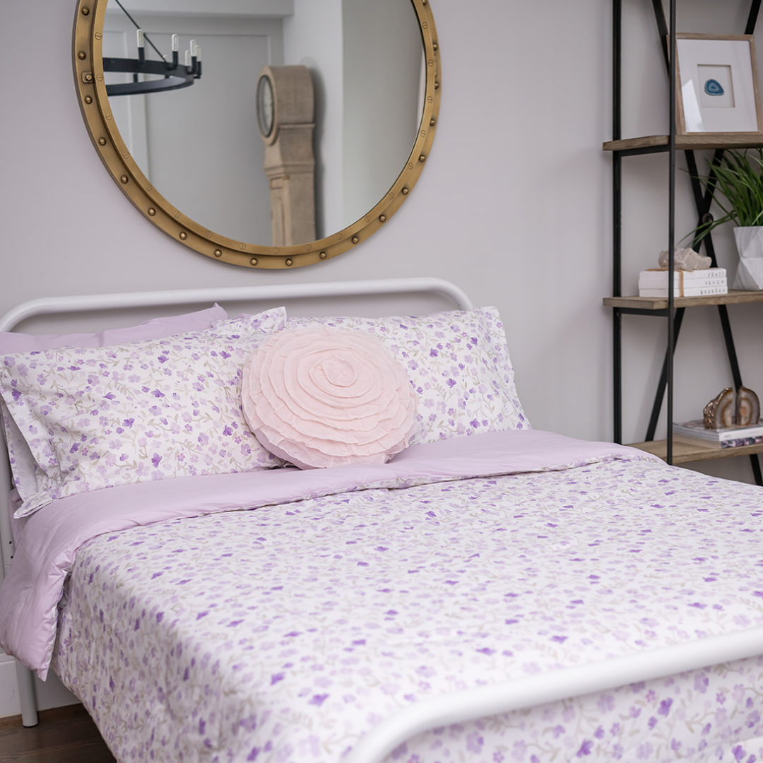Lavender Floral All-In-One Bedding